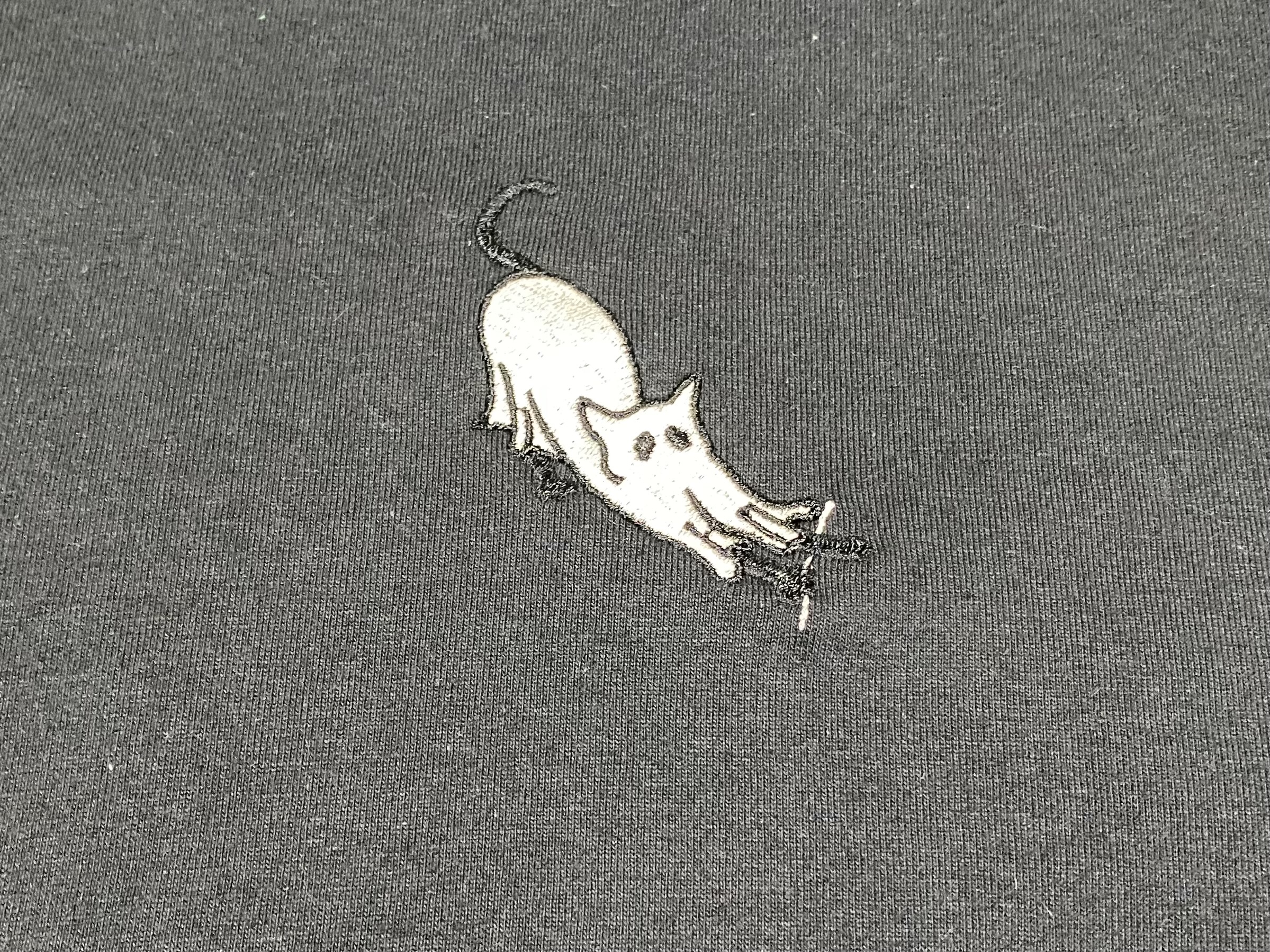 Tričko – Ghost Cat Výšivka – Obrázok 2