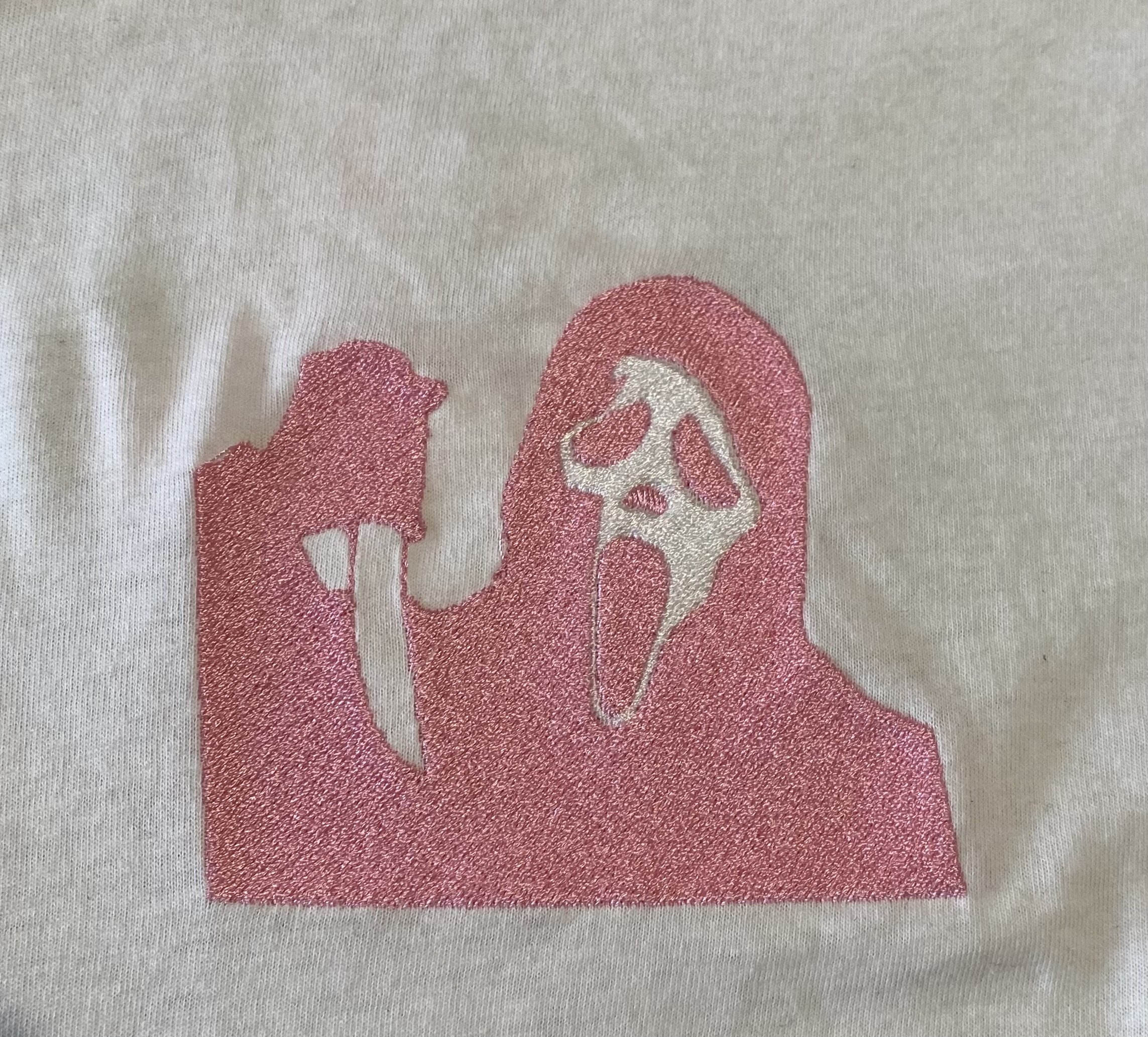 Tričko – Ghostface Výšivka – Obrázok 3